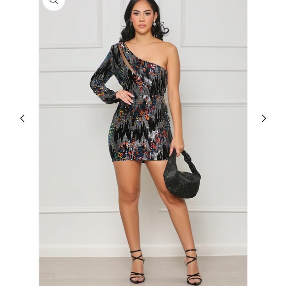 Starstruck One Shoulder Dress - Picture 1 of 3